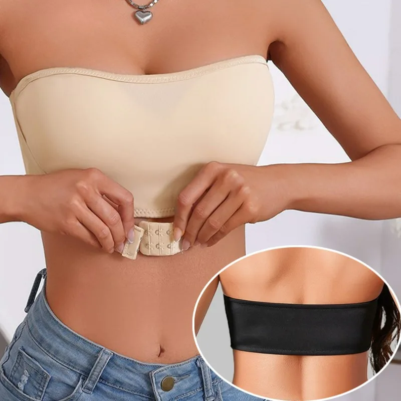 Women's Invisible Strapless Bra No Padding No Wire Front Closure Comfortable Bra for Wedding Party Dress Breast Covers Underwear
Women's Invisible Strapless Bra No Padding No Wire Front Closure Comfortable Bra for Wedding Party Dress Breast Covers Underwear