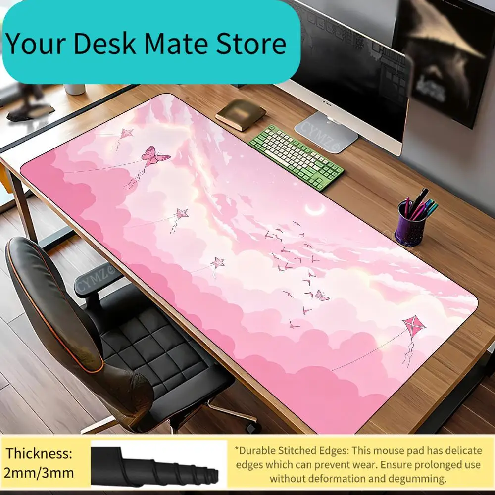 Pink Cloud & Butterfly Extended Gaming Mouse Pad Sweet Aesthetic Desk Mat Non-Slip Keyboard Pad
Pink Cloud & Butterfly Extended Gaming Mouse Pad Sweet Aesthetic Desk Mat Non-Slip Keyboard Pad