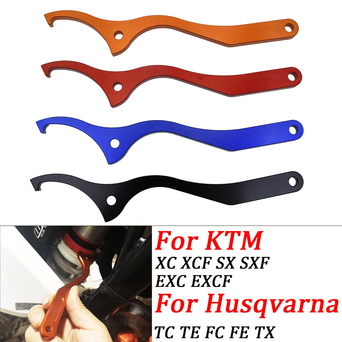 Motorcycle Rear Damping Shock Spanner Wrench For KTM SX SXF XC XCF EXC EXCF 125 200 250 300 350 400 450 500 Husqvarna TE TC FE
Motorcycle Rear Damping Shock Spanner Wrench For KTM SX SXF XC XCF EXC EXCF 125 200 250 300 350 400 450 500 Husqvarna TE TC FE