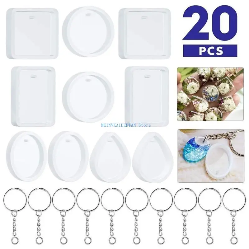 C1FE 20 Pcs/Set Water Drop Round Square Oval Casting Mold Crystal Epoxy Resin Mold
C1FE 20 Pcs/Set Water Drop Round Square Oval Casting Mold Crystal Epoxy Resin Mold