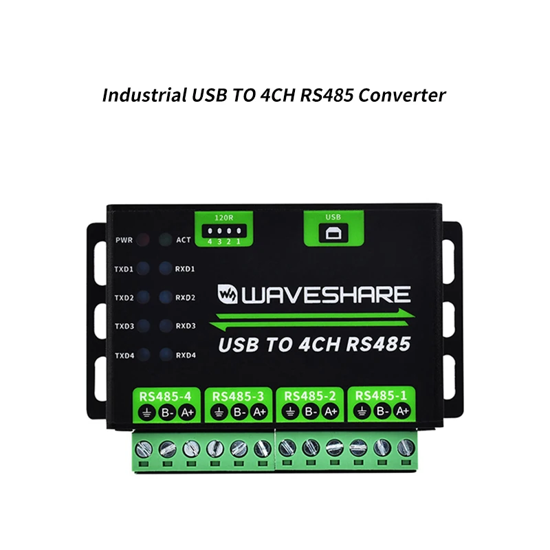 Industrial USB TO 4CH RS485 Converter Support Aluminium Alloy Case Multi Protection Circuits Multi Systems
Industrial USB TO 4CH RS485 Converter Support Aluminium Alloy Case Multi Protection Circuits Multi Systems