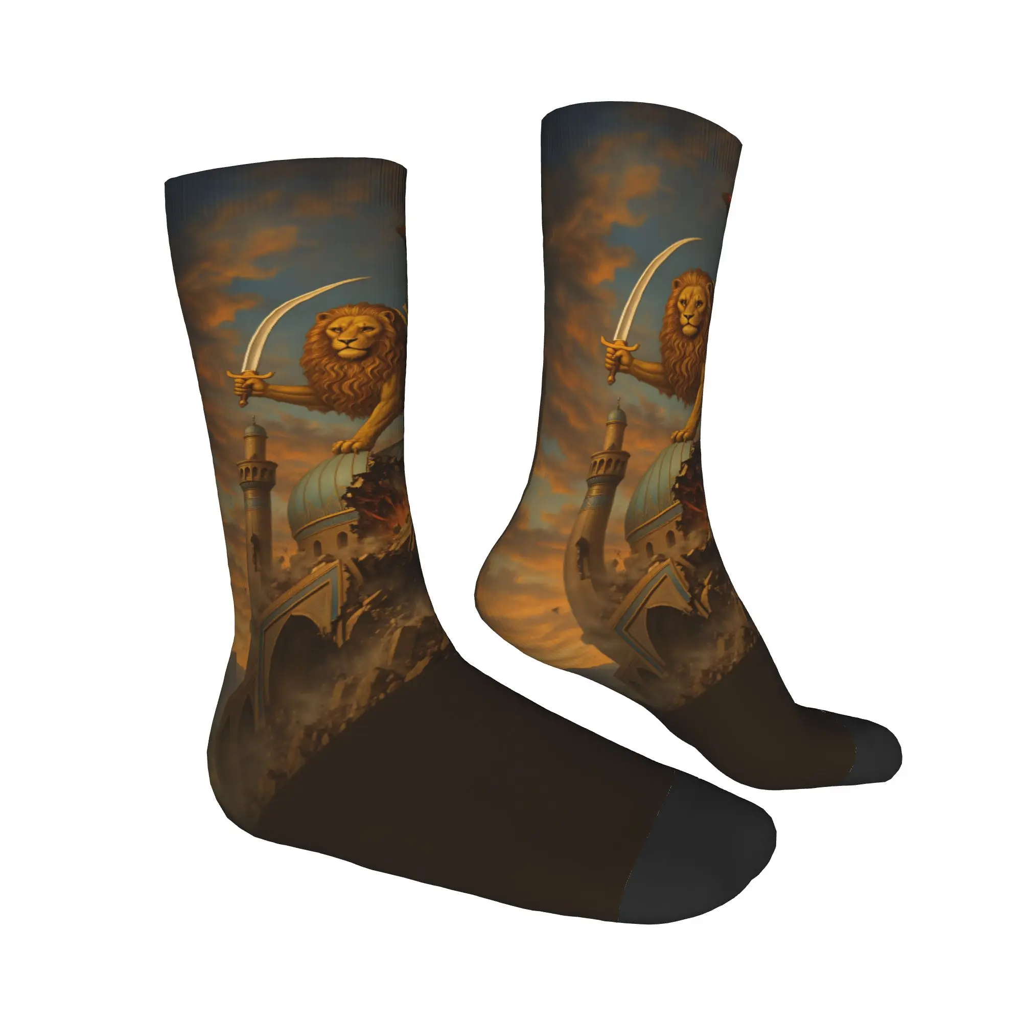 Iran Map with Lion and Sun Royal Socks Pattern Stockings Non Slip Women Men Socks Soft Breathable Autumn Running Sports Socks
Iran Map with Lion and Sun Royal Socks Pattern Stockings Non Slip Women Men Socks Soft Breathable Autumn Running Sports Socks