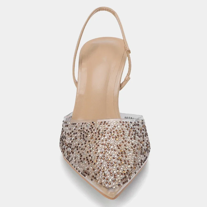 Прозрачные женские пикантные модельные сандалии на каблуке со стразами и острым носком на спине, роскошные свадебные туфли на высоком каблуке
Прозрачные женские пикантные модельные сандалии на каблуке со стразами и острым носком на спине, роскошные свадебные туфли на высоком каблуке