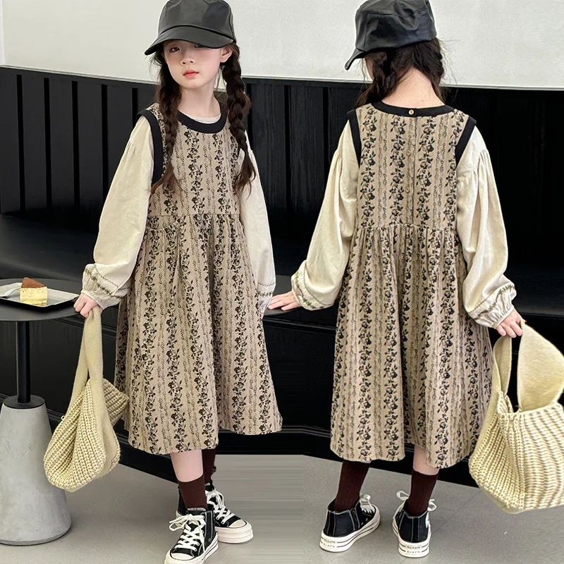Autumn Kids Girls Dress Sets Round Neck Top+Printed Sleeveless Dress Baby Girls Sets Long Sleeves Children Girls Dress Sets
Autumn Kids Girls Dress Sets Round Neck Top+Printed Sleeveless Dress Baby Girls Sets Long Sleeves Children Girls Dress Sets
