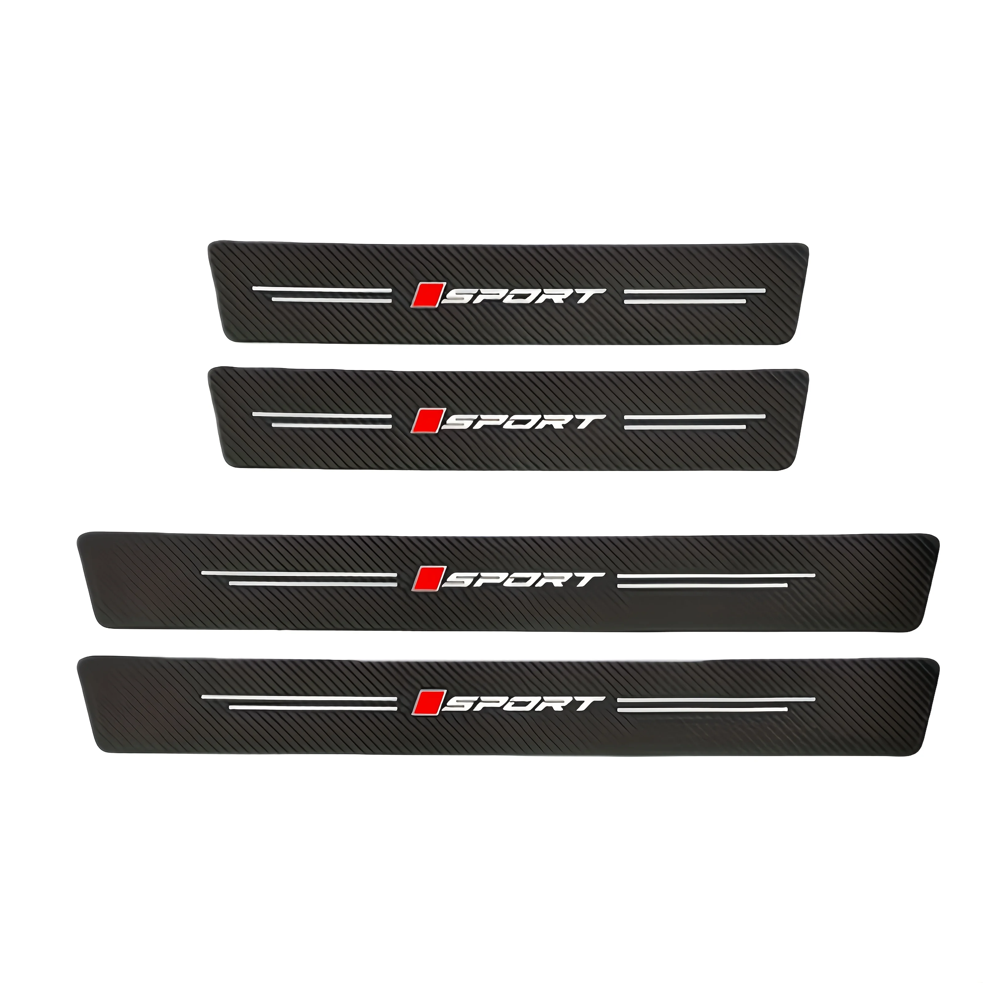 4Pcs Car Door Sill Protector Strips, Anti-Slip Durable Striped Design Self-Adhesive Anti-Scratch Door Edge Guards, Universal Fit
4Pcs Car Door Sill Protector Strips, Anti-Slip Durable Striped Design Self-Adhesive Anti-Scratch Door Edge Guards, Universal Fit
