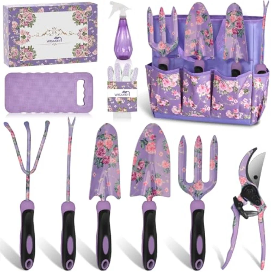 Gardening Tools 10 Piece Heavy Duty Purple Garden Tool Set Durable Garden Supplies Organizer Bag Garden Hand Tools Grandmother
Gardening Tools 10 Piece Heavy Duty Purple Garden Tool Set Durable Garden Supplies Organizer Bag Garden Hand Tools Grandmother