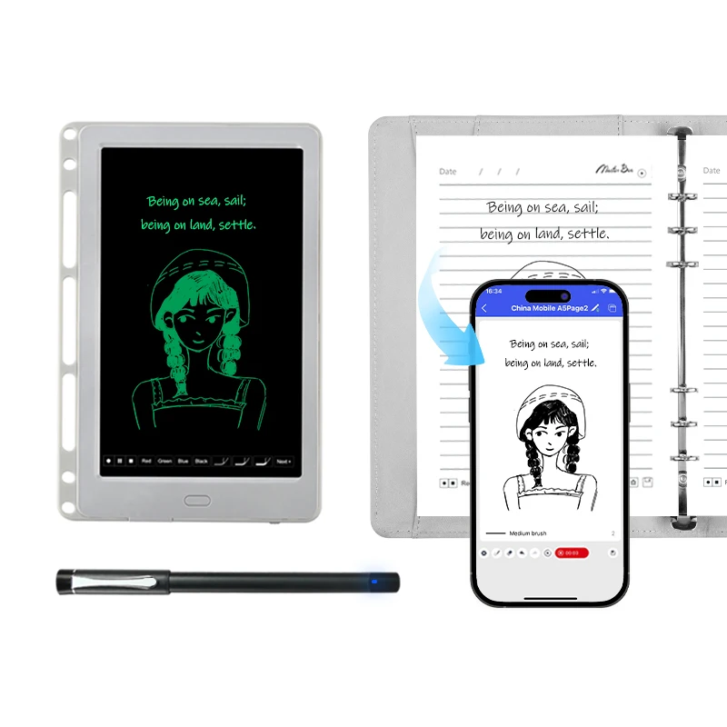 Factory Direct AI Smart Notepad Drawing Writing Book Sync Agendas Notebook Language Translation USB Memory Card With Software
Factory Direct AI Smart Notepad Drawing Writing Book Sync Agendas Notebook Language Translation USB Memory Card With Software