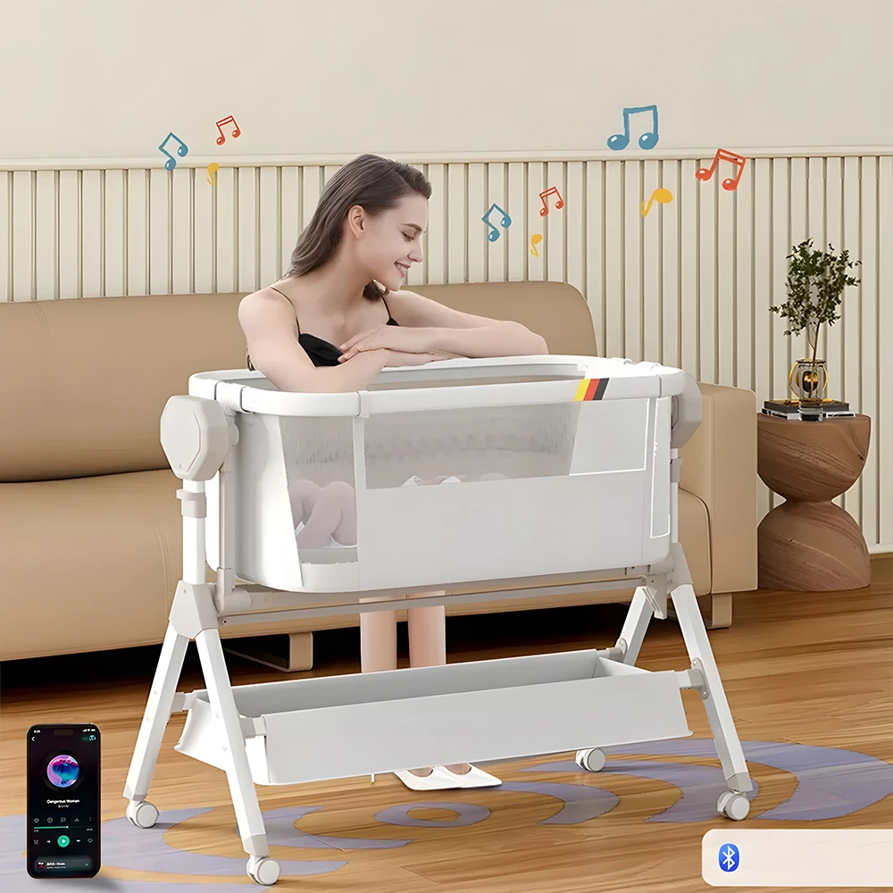 Автоматическая люлька-качалка для новорожденных, прикроватная люлька Steanny, детская люлька с музыкой и подсветкой, удобный мягкий матрас
Автоматическая люлька-качалка для новорожденных, прикроватная люлька Steanny, детская люлька с музыкой и подсветкой, удобный мягкий матрас