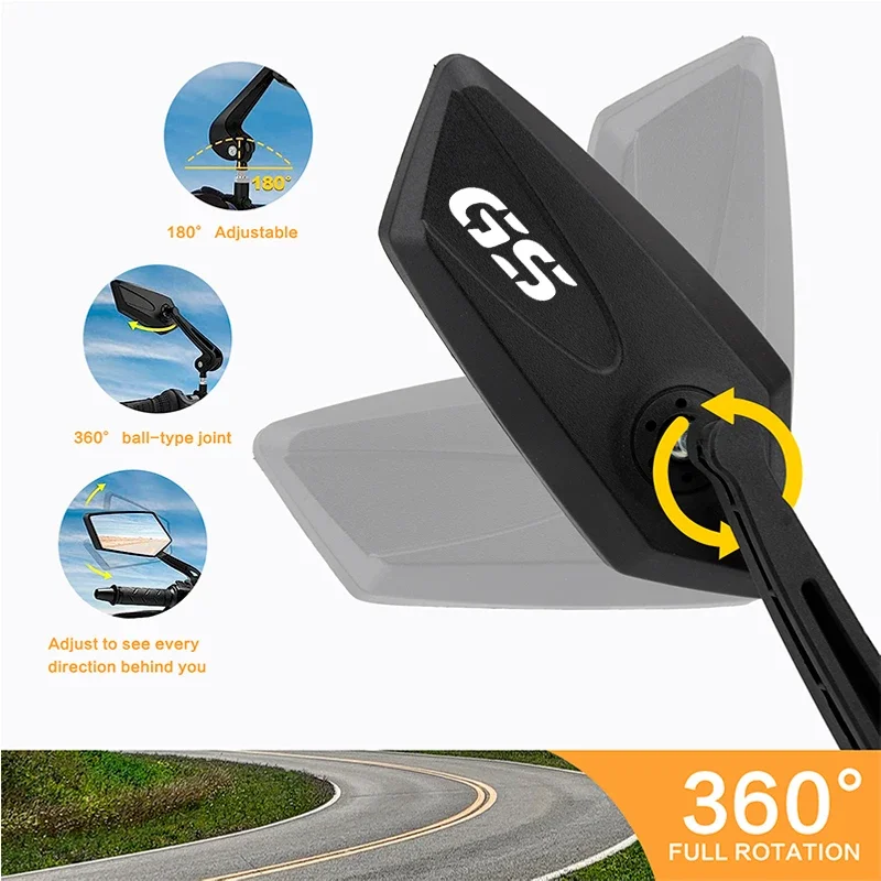Motorcycle Adjustabale Side Rearview Mirrors For BMW F850 GS Adventure F850GS F750GS F800GS ADV anti-glare convex View Mirror
Motorcycle Adjustabale Side Rearview Mirrors For BMW F850 GS Adventure F850GS F750GS F800GS ADV anti-glare convex View Mirror