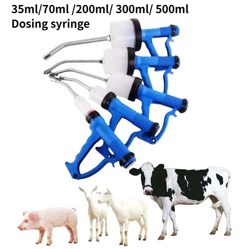 Feed pigs, cattle and sheep with 200ML drug injection syringe and 500ML propylene glycol irrigation device
Feed pigs, cattle and sheep with 200ML drug injection syringe and 500ML propylene glycol irrigation device