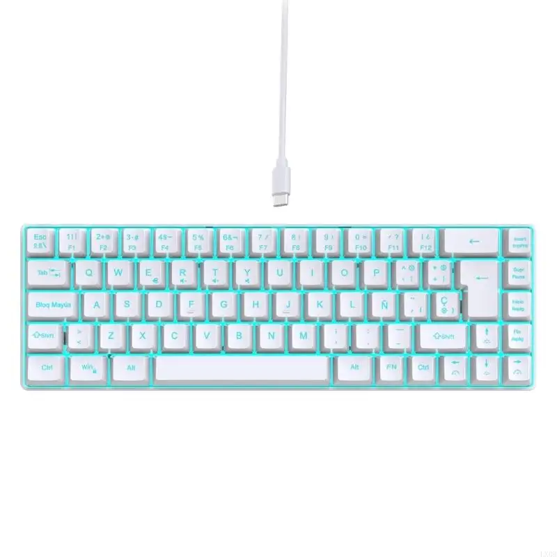 LX0B игровая клавиатура полноразмерная компьютерная испанская клавиатура с RGB подсветкой мультимедийная проводная клавиатура ПК
LX0B игровая клавиатура полноразмерная компьютерная испанская клавиатура с RGB подсветкой мультимедийная проводная клавиатура ПК