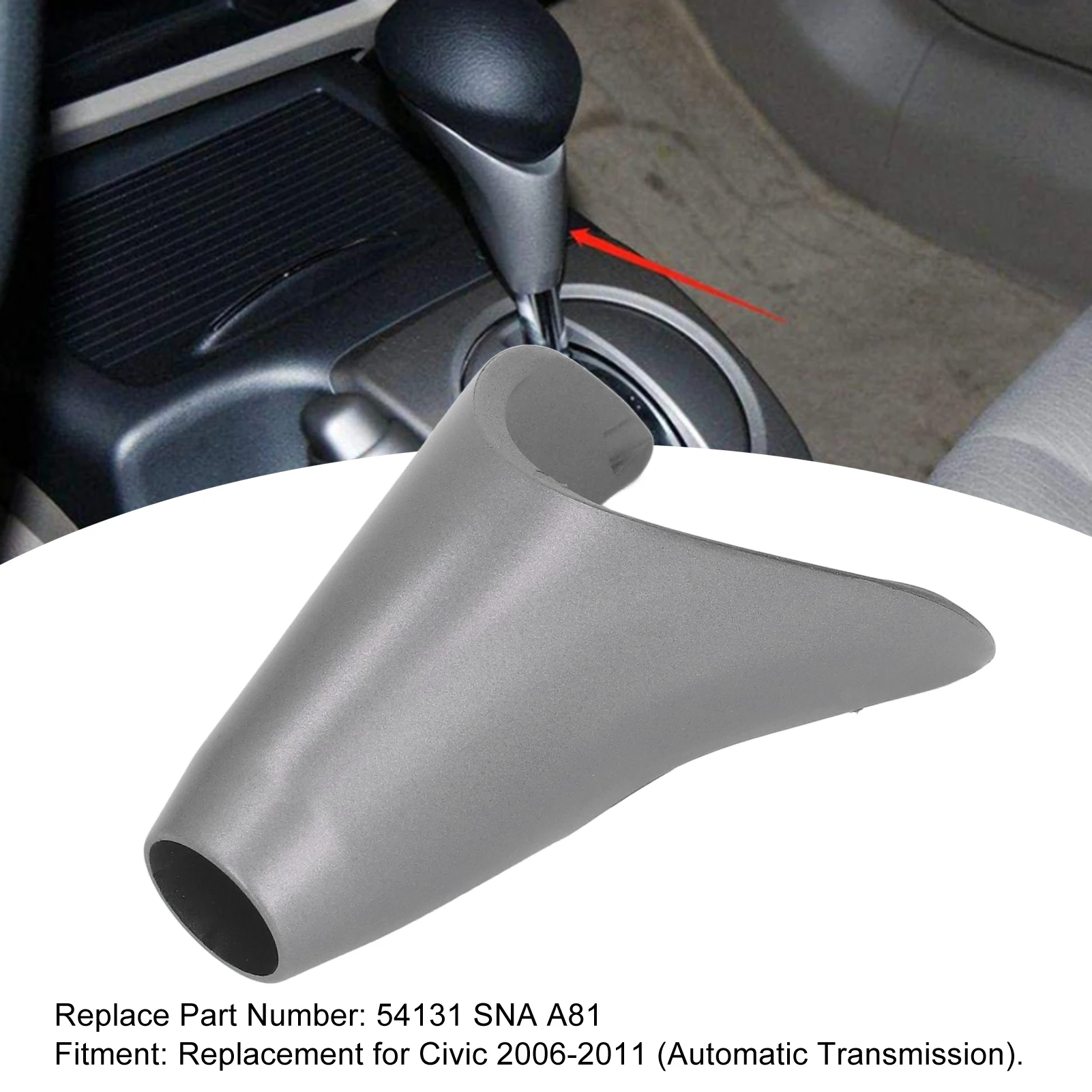 Gear Shift Head Cover 54131 SNA A81 Silver Automatic Handball Trim Replacement for 2006‑2011 54131 SNA A81
Gear Shift Head Cover 54131 SNA A81 Silver Automatic Handball Trim Replacement for 2006‑2011 54131 SNA A81