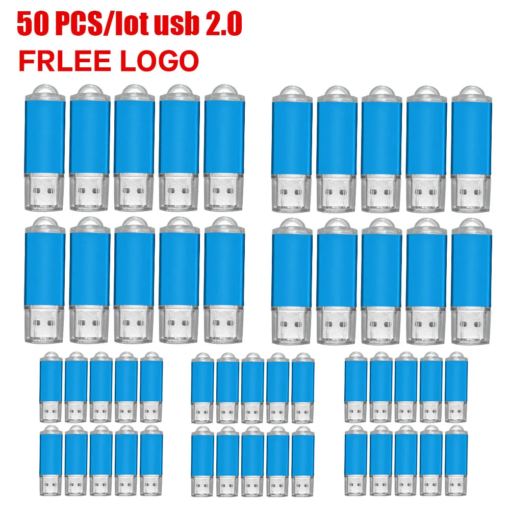 50PCS Wholesale USB 2.0 Flash Drives 4GB 2GB 1GB Pendrive Memory Stick 128MB 512MB 32gb 16gb 8gb Metal Disk USB Free Custom Logo
50PCS Wholesale USB 2.0 Flash Drives 4GB 2GB 1GB Pendrive Memory Stick 128MB 512MB 32gb 16gb 8gb Metal Disk USB Free Custom Logo
