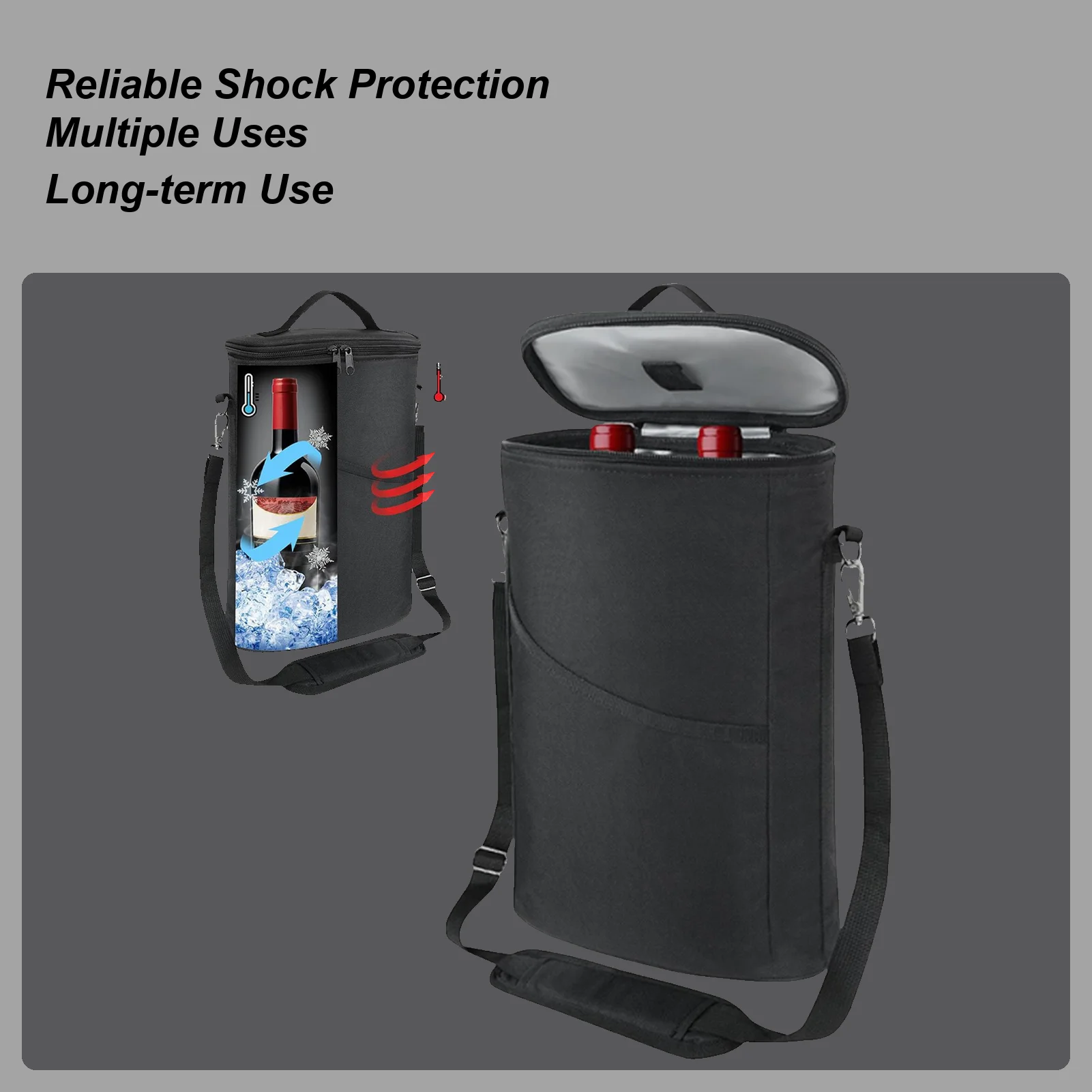 Портативная сумка-холодильник для вина, изолированная термопереноска для 2-бутылок вина, уличная вечеринка, путешествия, портативная сумка-тоут для вина
Портативная сумка-холодильник для вина, изолированная термопереноска для 2-бутылок вина, уличная вечеринка, путешествия, портативная сумка-тоут для вина