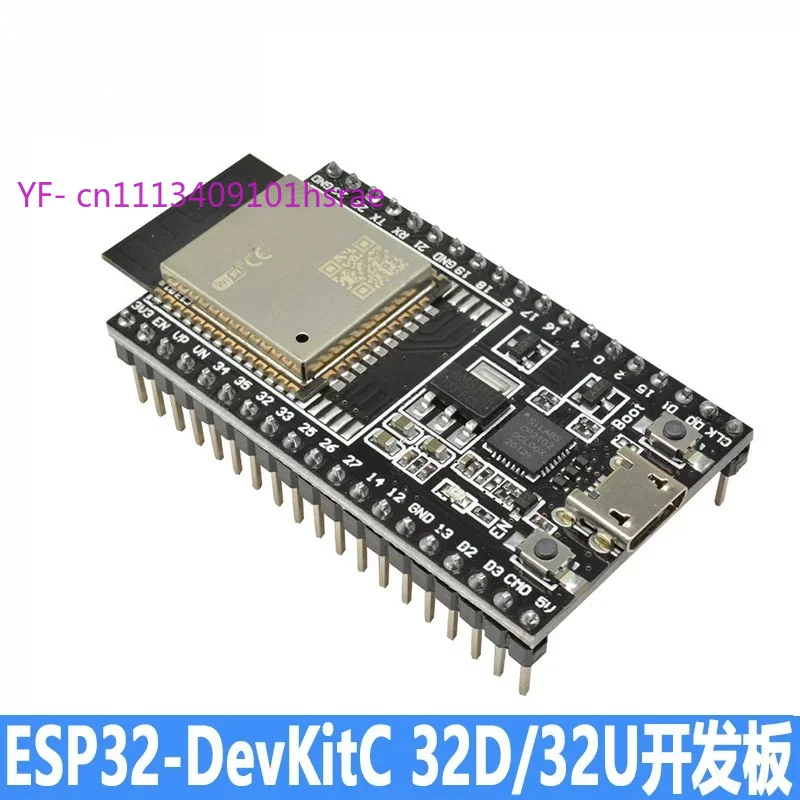 ESP32-DevKitC V4 Development Board, ESP32-WROOM-32 Module, WiFi + Bluetooth Dual Core, IoT Arduino Compatible
ESP32-DevKitC V4 Development Board, ESP32-WROOM-32 Module, WiFi + Bluetooth Dual Core, IoT Arduino Compatible