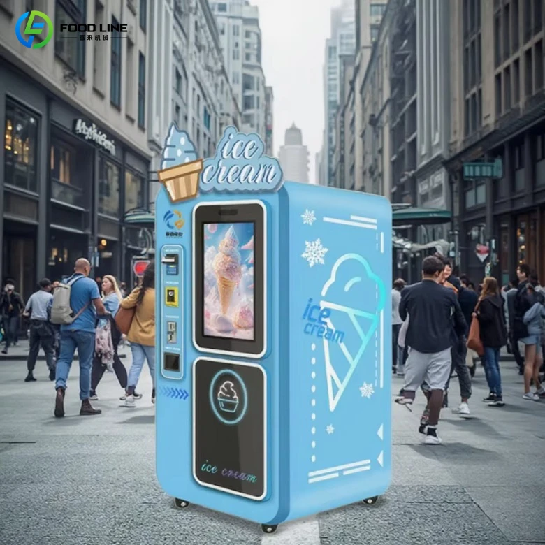 Outdoor automatic ice cream vending machine Snack dispenser Metal structure Multi-coin credit card QR code
Outdoor automatic ice cream vending machine Snack dispenser Metal structure Multi-coin credit card QR code