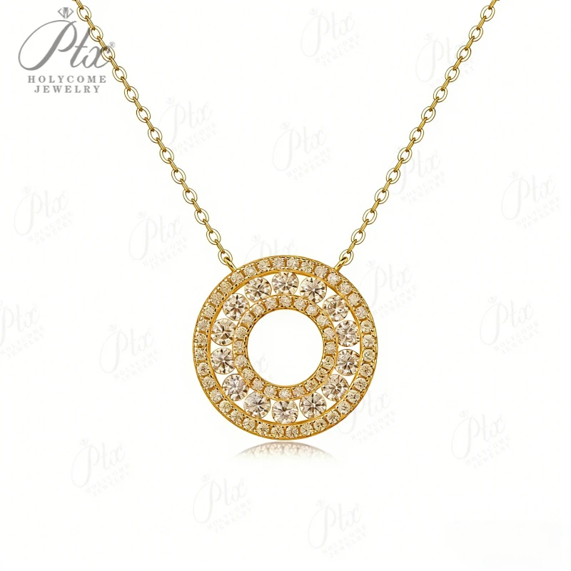 Moissanite Necklace 925 Silver D Color VVS1 Luxury Circular Full High-End Jewelry Gift for Women Anniversary Present
Moissanite Necklace 925 Silver D Color VVS1 Luxury Circular Full High-End Jewelry Gift for Women Anniversary Present