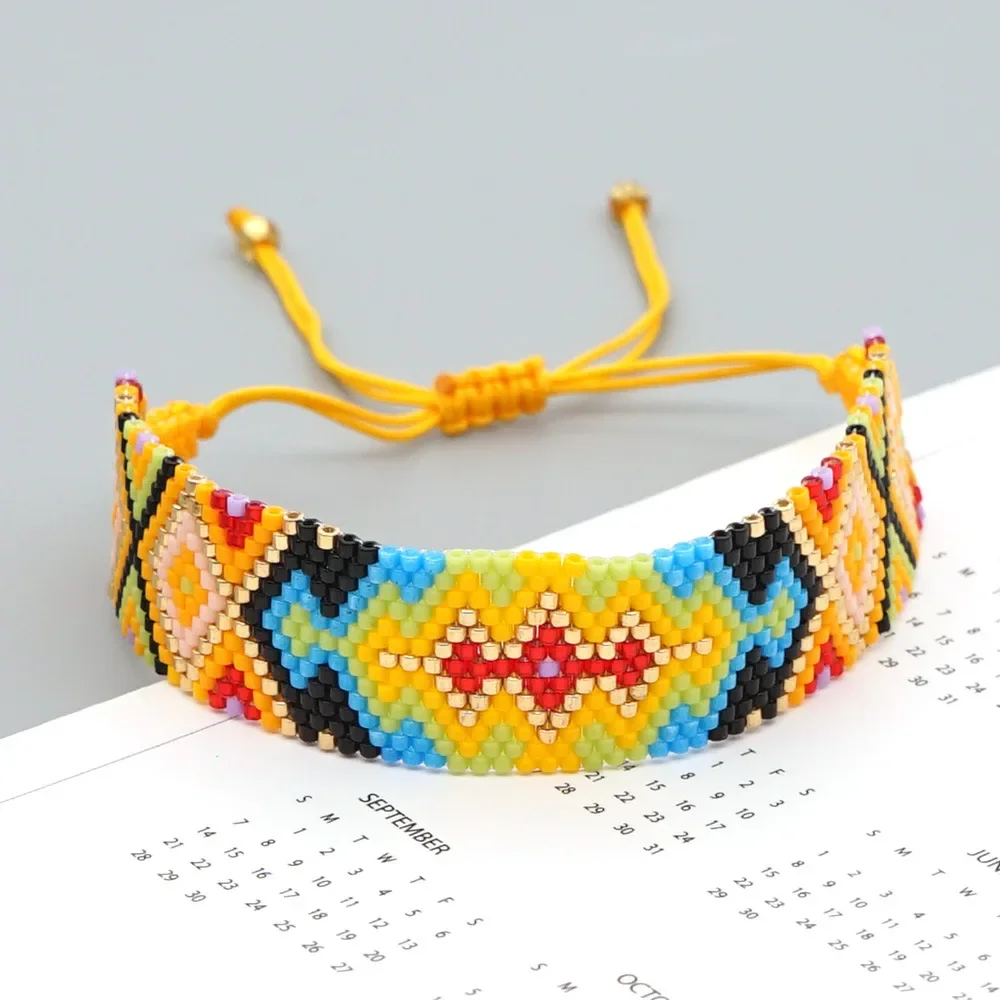 Rice Ball Bracelet Hand woven geometry eye Versatile fashion Bohemia Adjustable Unisex Beaded Bracelet
Rice Ball Bracelet Hand woven geometry eye Versatile fashion Bohemia Adjustable Unisex Beaded Bracelet