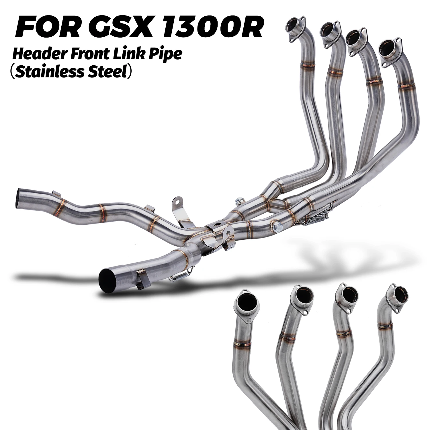 Motorcycle Exhaust system Stainless Steel Header Front Link Pipe Connect Original Muffler For GSX1300R HAYABUSA Gen2 2021-2024
Motorcycle Exhaust system Stainless Steel Header Front Link Pipe Connect Original Muffler For GSX1300R HAYABUSA Gen2 2021-2024