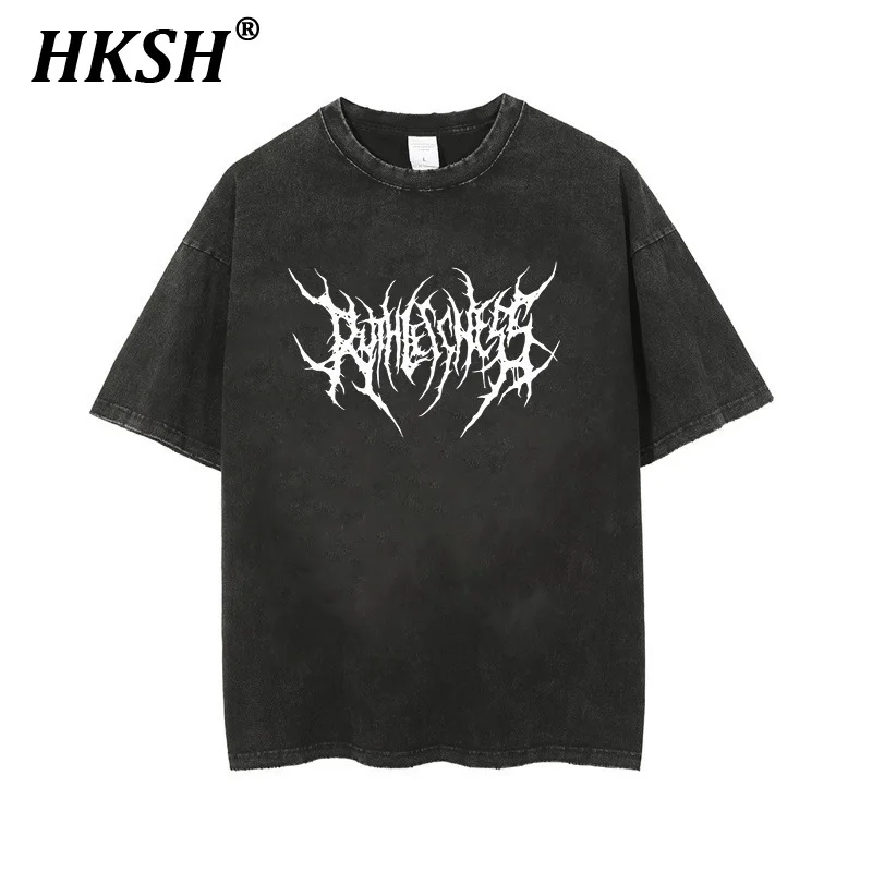 HKSH Spring Summer New Men's Tide Dark Style Print Tees Women Short Gothic Short Sleeve T-shirt Punk Fashion High Street HK0952
HKSH Spring Summer New Men's Tide Dark Style Print Tees Women Short Gothic Short Sleeve T-shirt Punk Fashion High Street HK0952