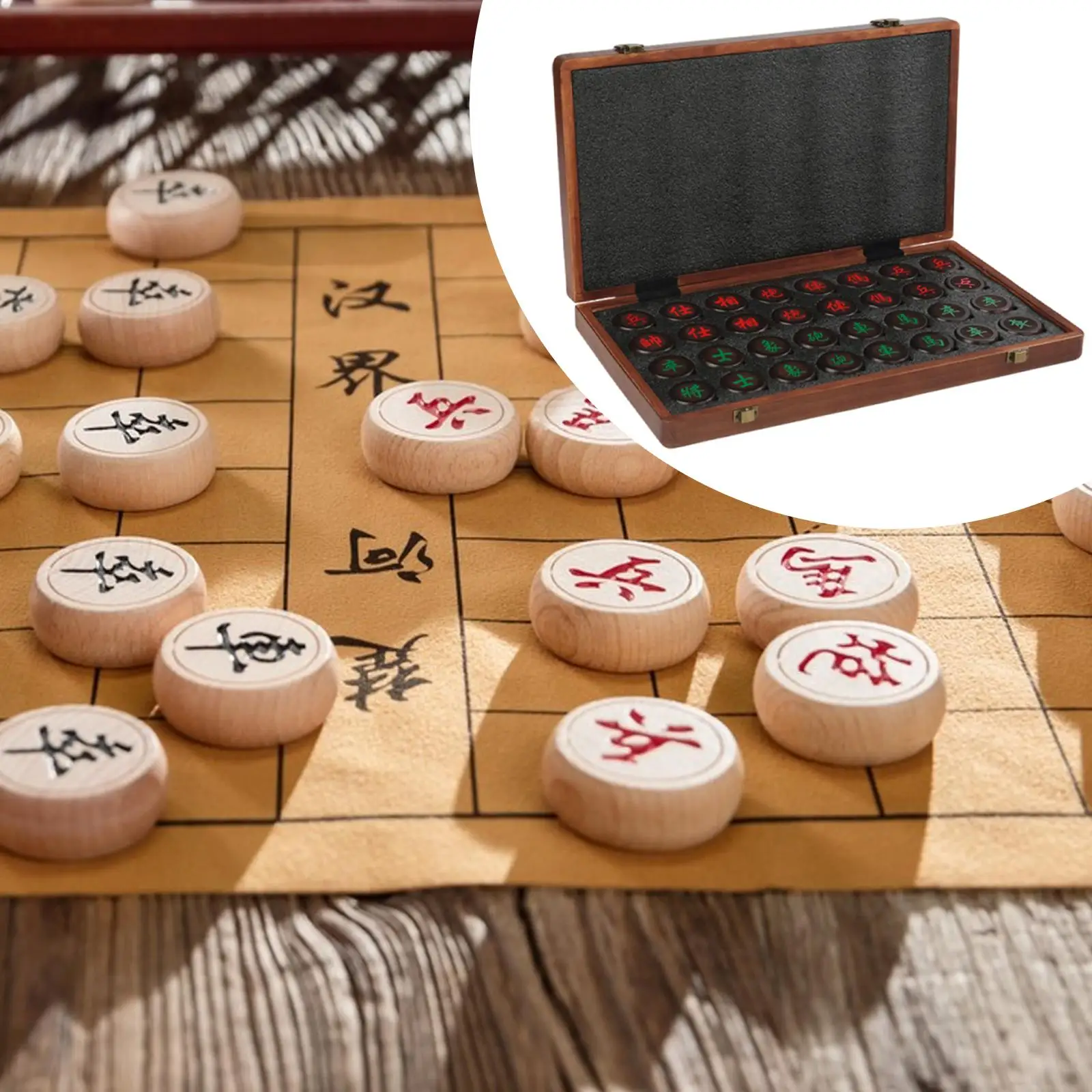 Large Wooden Chinese Chess Set Foldable Board Travel Portable Xiangqi Game for Family Entertainment
Large Wooden Chinese Chess Set Foldable Board Travel Portable Xiangqi Game for Family Entertainment