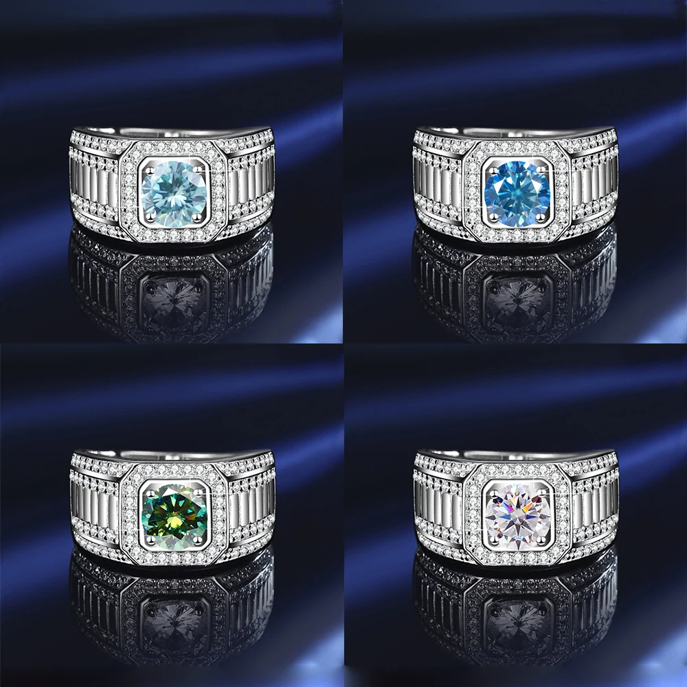 JoyceJelly 1 carat Colorful Moissanite Rings for Men Sterling Silver 925 Luxury Jewelry For Wedding Engagement Anniversary Gift
JoyceJelly 1 carat Colorful Moissanite Rings for Men Sterling Silver 925 Luxury Jewelry For Wedding Engagement Anniversary Gift