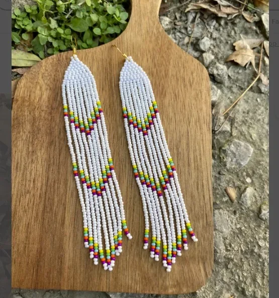 ZGMXR Rice bead earrings Tassel Hand knitting Arrow Design Geometry Bohemia Alloy Arrow Female Fashion Simple Beaded earrings
ZGMXR Rice bead earrings Tassel Hand knitting Arrow Design Geometry Bohemia Alloy Arrow Female Fashion Simple Beaded earrings