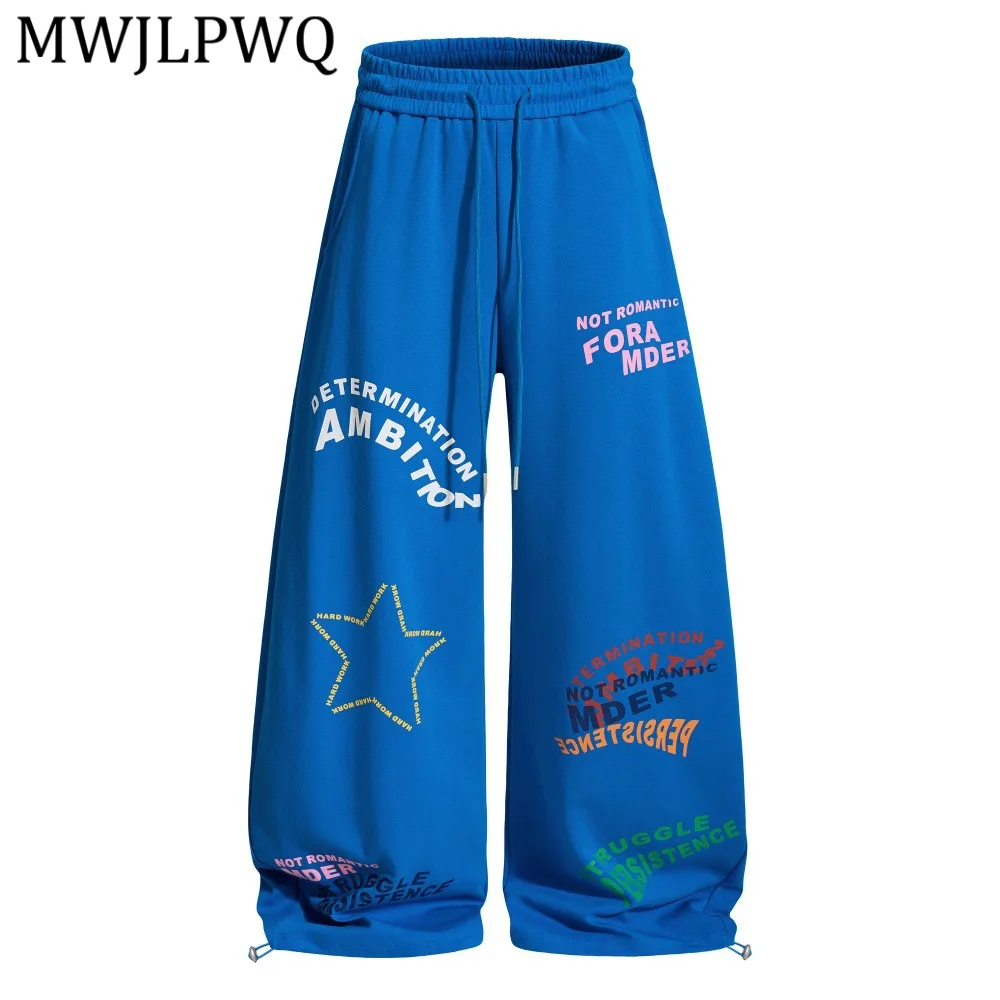 MWJLPWQ Mens Multicolor Printed Blue Sweatpants Casual Wide Leg Elastic Waist Drawstring Joggers For Urban Daily Wear 15602
MWJLPWQ Mens Multicolor Printed Blue Sweatpants Casual Wide Leg Elastic Waist Drawstring Joggers For Urban Daily Wear 15602