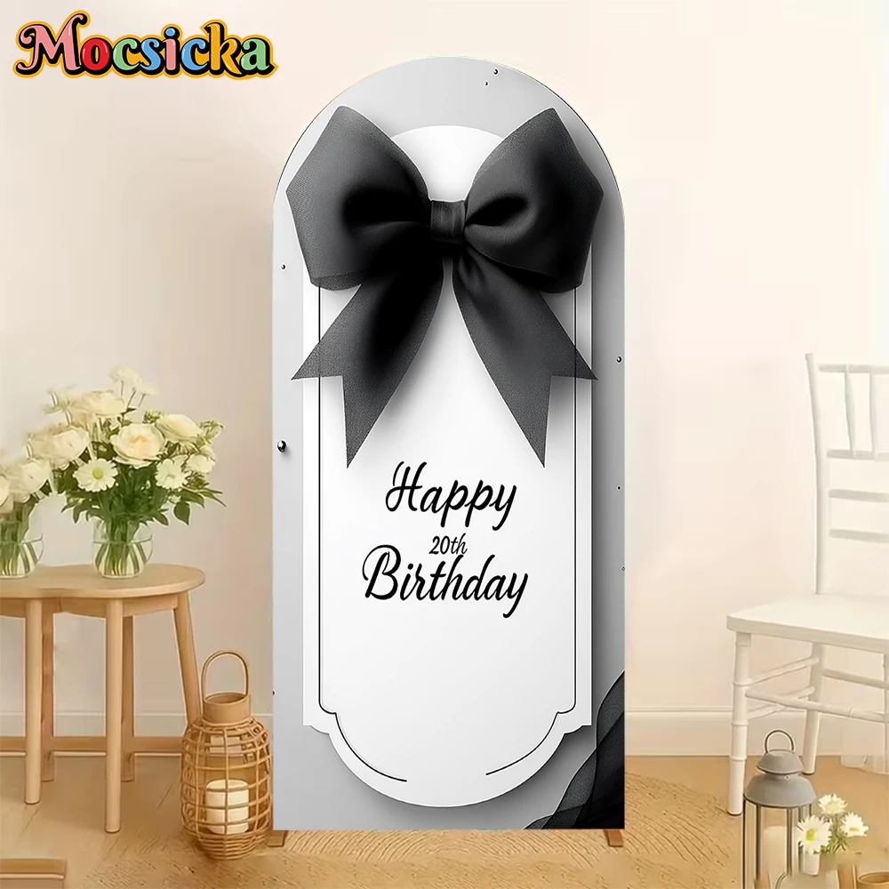 Mocsicka Happy 20th Birthday Arch Covers Backdrops Soft Double-Sided Bow Arched Backgrounds Family Party Decors Studio Photozone
Mocsicka Happy 20th Birthday Arch Covers Backdrops Soft Double-Sided Bow Arched Backgrounds Family Party Decors Studio Photozone