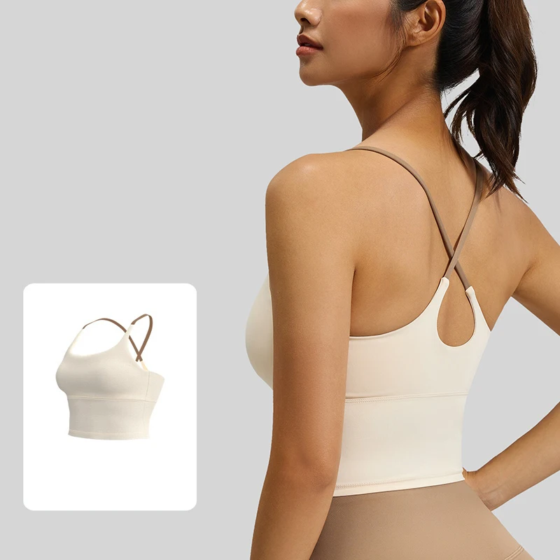 2026 New Women Stretchy Naked Feeling Sports Bra Summer Spaghetti Strap Yoga Vest with Built-In Pads Fitness Workout Tank Top
2026 New Women Stretchy Naked Feeling Sports Bra Summer Spaghetti Strap Yoga Vest with Built-In Pads Fitness Workout Tank Top