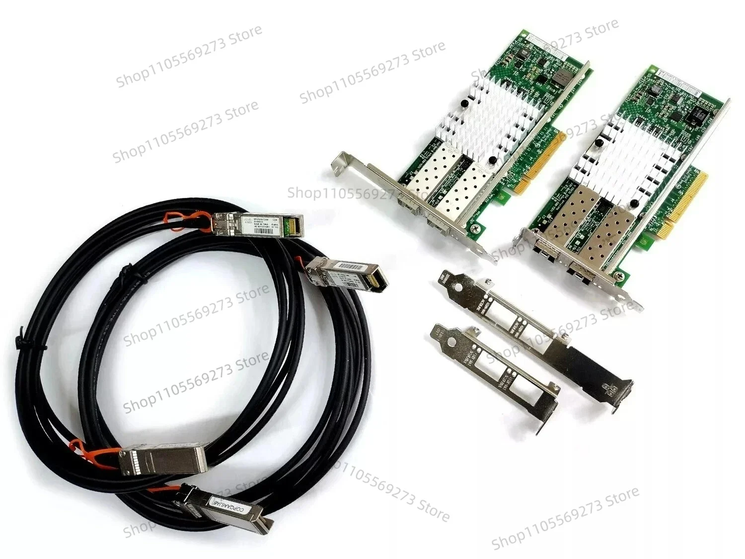 10G Dual Port Ethernet Adapter With SFP+ Cable Server Network Connection Kit
10G Dual Port Ethernet Adapter With SFP+ Cable Server Network Connection Kit