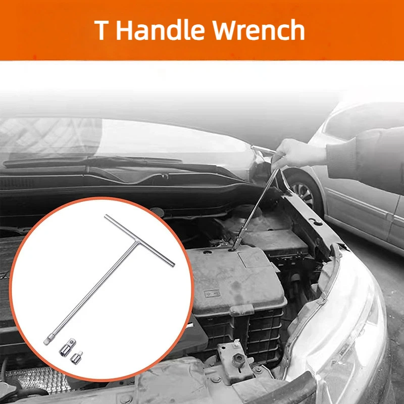 3/8Inch T Handle Socket Driver with Adaptors Repair Tool for Narrow Space Applications
3/8Inch T Handle Socket Driver with Adaptors Repair Tool for Narrow Space Applications