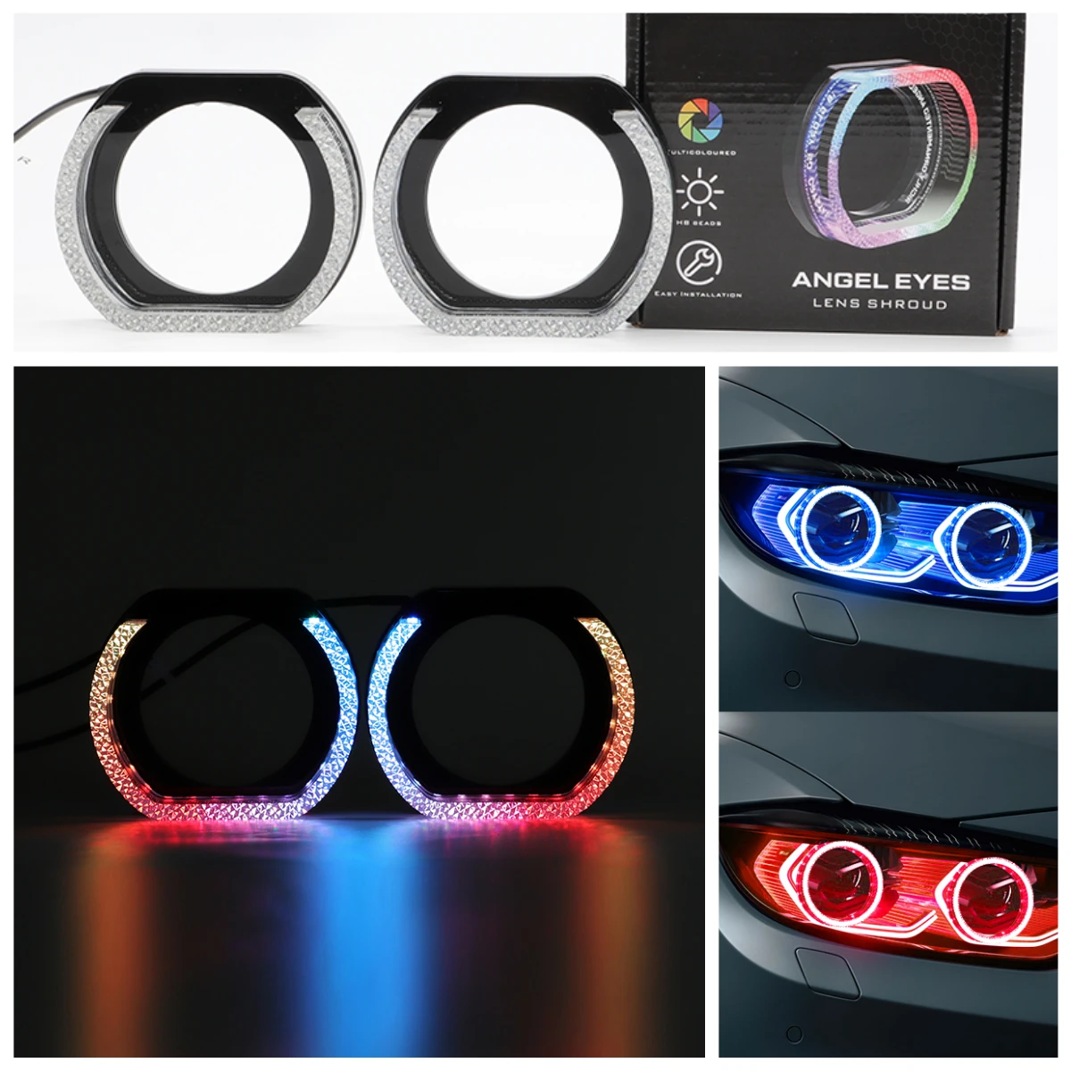2.5” 3'' 5D Crystal Angel Eyes Mask LED Halo Rings For Hella Bi Xenon LED Projector Lenses Headlight DRL Car Light Accessories
2.5” 3'' 5D Crystal Angel Eyes Mask LED Halo Rings For Hella Bi Xenon LED Projector Lenses Headlight DRL Car Light Accessories