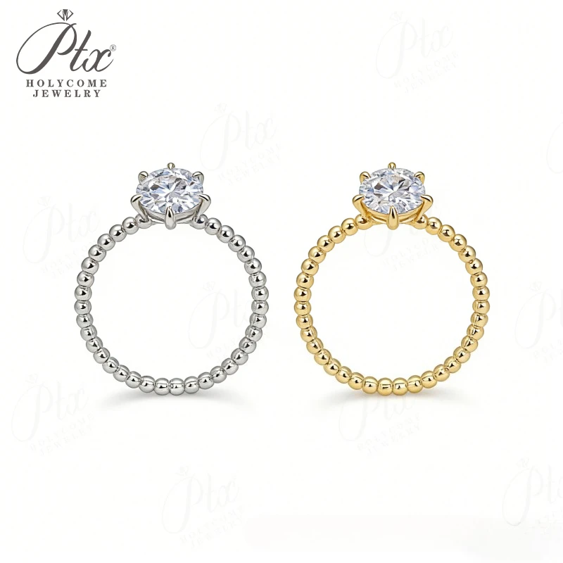 Кольцо с муассанитом 2/3 карата, серебро 925 пробы, цвет D, VVS1, круглая огранка, женское украшение, идеальный подарок на праздник, гипоаллергенное
Кольцо с муассанитом 2/3 карата, серебро 925 пробы, цвет D, VVS1, круглая огранка, женское украшение, идеальный подарок на праздник, гипоаллергенное