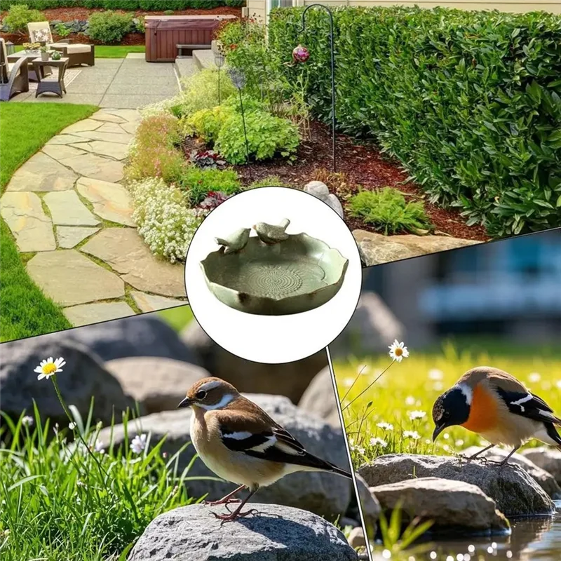 A26F- Bird Bath Bowl Multifunctional Parrot Feeder 10 Inch Hummingbird Watering Container For Garden Deck Decorative
A26F- Bird Bath Bowl Multifunctional Parrot Feeder 10 Inch Hummingbird Watering Container For Garden Deck Decorative