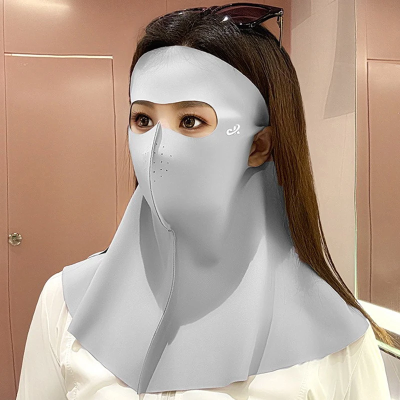 Ледяная шелковая солнцезащитная маска, анти-УФ-шарф для шеи, защита шеи, пылезащитный козырек, маска для лица, летняя
Ледяная шелковая солнцезащитная маска, анти-УФ-шарф для шеи, защита шеи, пылезащитный козырек, маска для лица, летняя