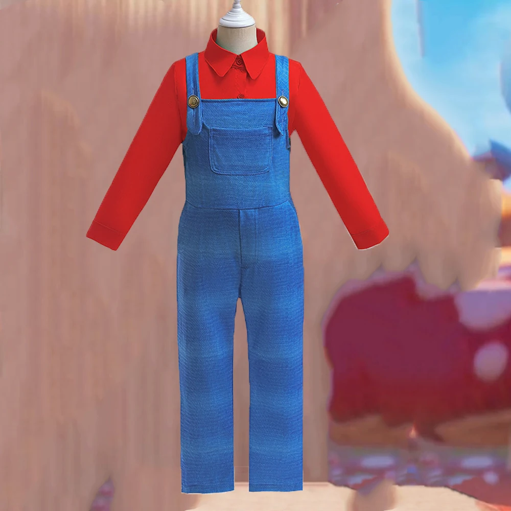 Movie Super Bros Plumber Cosplay Costume for Kid Luigi Overall Set Japanese Game Character Suspender Trousers Suit
Movie Super Bros Plumber Cosplay Costume for Kid Luigi Overall Set Japanese Game Character Suspender Trousers Suit 