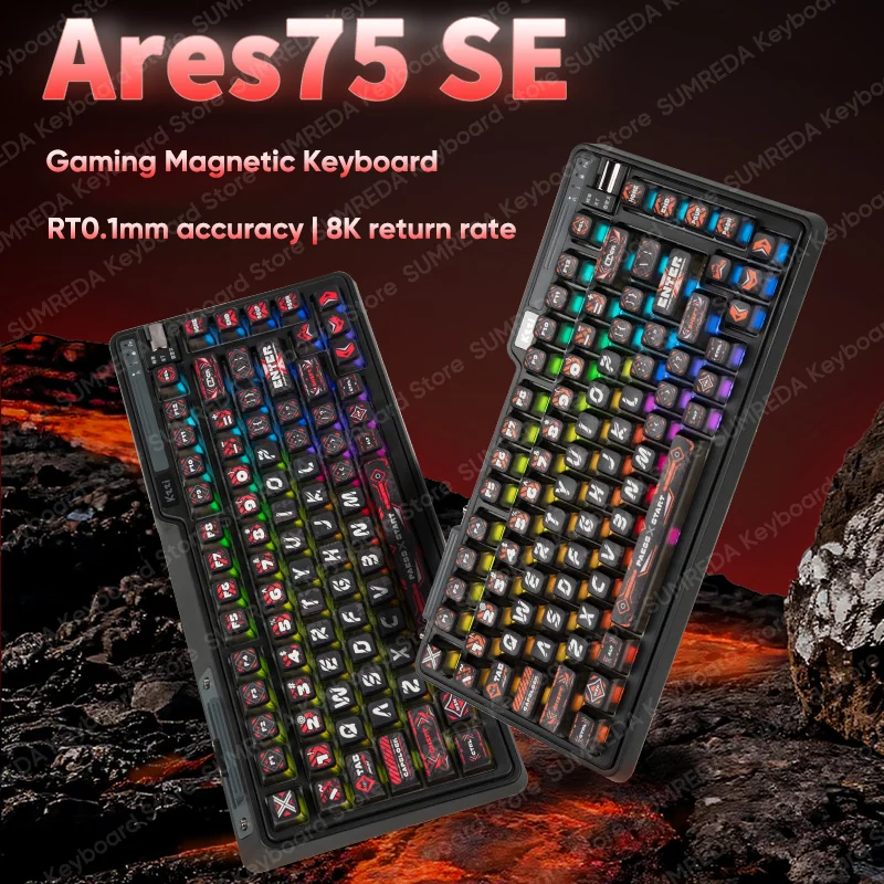 Kzzi Ares75 SE Magnetic Machanical Keyboard 75% layout Wired 8K 0.125ms delay Gasket PBT Keycaps Gaming Keyboard PC Accessories
Kzzi Ares75 SE Magnetic Machanical Keyboard 75% layout Wired 8K 0.125ms delay Gasket PBT Keycaps Gaming Keyboard PC Accessories