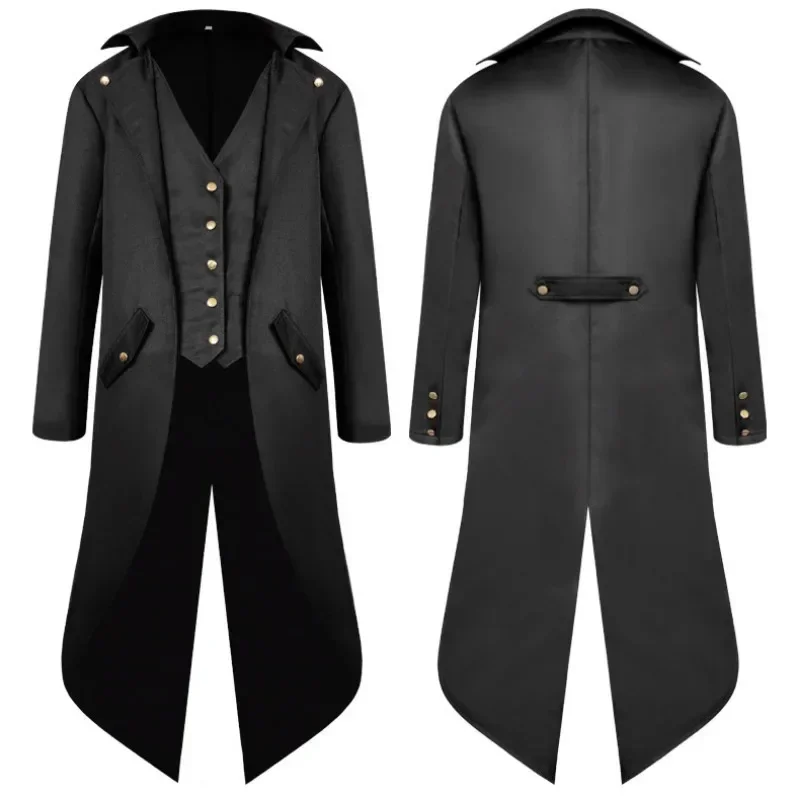 Halloween Ball Performance Men's Costume Carnival Performance Costume Medieval Retro Costume Men's Mid Length Punk Tailcoat
Halloween Ball Performance Men's Costume Carnival Performance Costume Medieval Retro Costume Men's Mid Length Punk Tailcoat