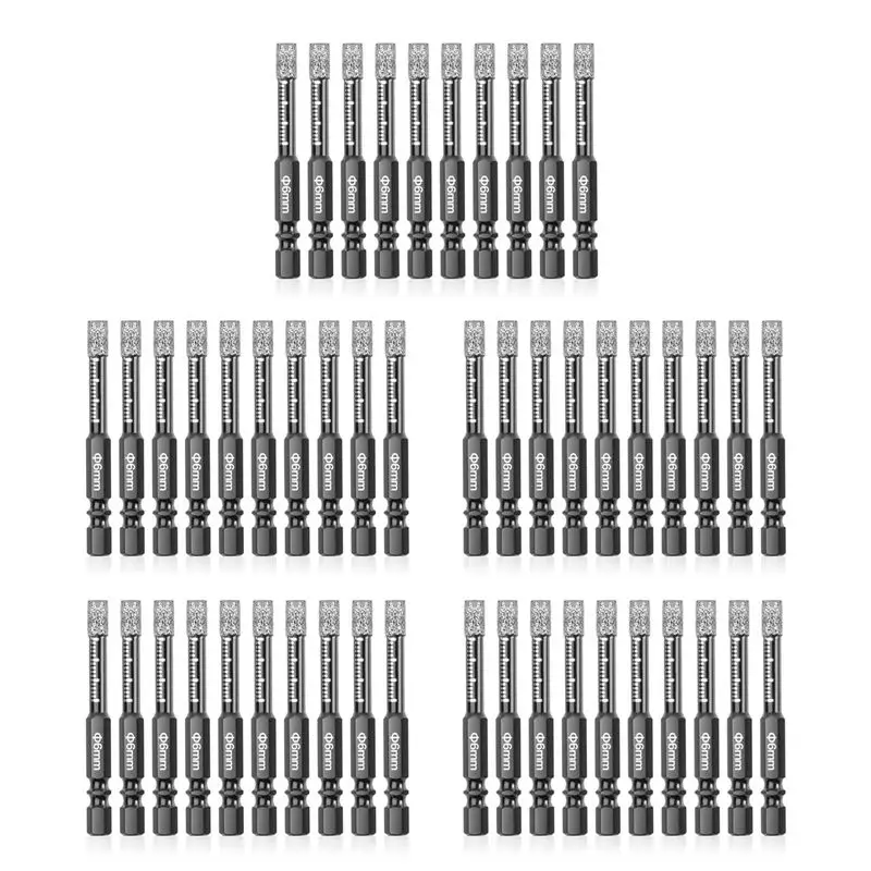RABIT AS59~ 50Pcs Diamond Drill Bits,6Mm Dry Diamond Core Drill Bit Set For ,Granite,Tile,Glass,Marble,Brick,Stone
RABIT AS59~ 50Pcs Diamond Drill Bits,6Mm Dry Diamond Core Drill Bit Set For ,Granite,Tile,Glass,Marble,Brick,Stone