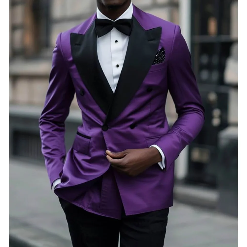 Purple Double Breasted Men Suit Two Pieces(Jacket+Pants) Outfits Casual Party Prom Wedding Set
Purple Double Breasted Men Suit Two Pieces(Jacket+Pants) Outfits Casual Party Prom Wedding Set