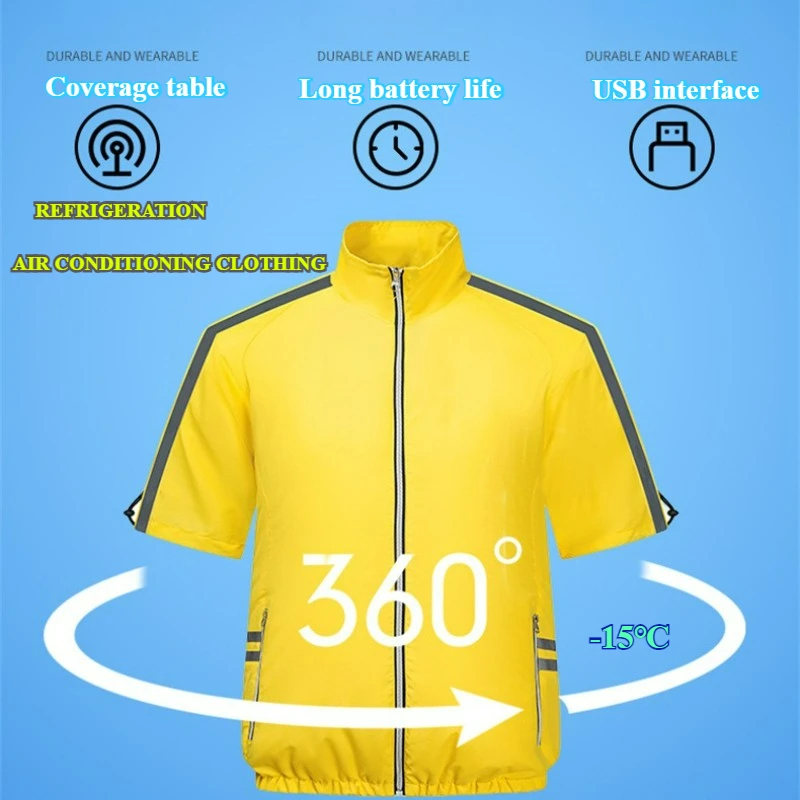 2025 Fan Ice Vest Men's Reflective Cooling Vest -15 ℃ Air Conditioning Refrigeration Clothes Heat Protection Short Sleeve Jacket
2025 Fan Ice Vest Men's Reflective Cooling Vest -15 ℃ Air Conditioning Refrigeration Clothes Heat Protection Short Sleeve Jacket