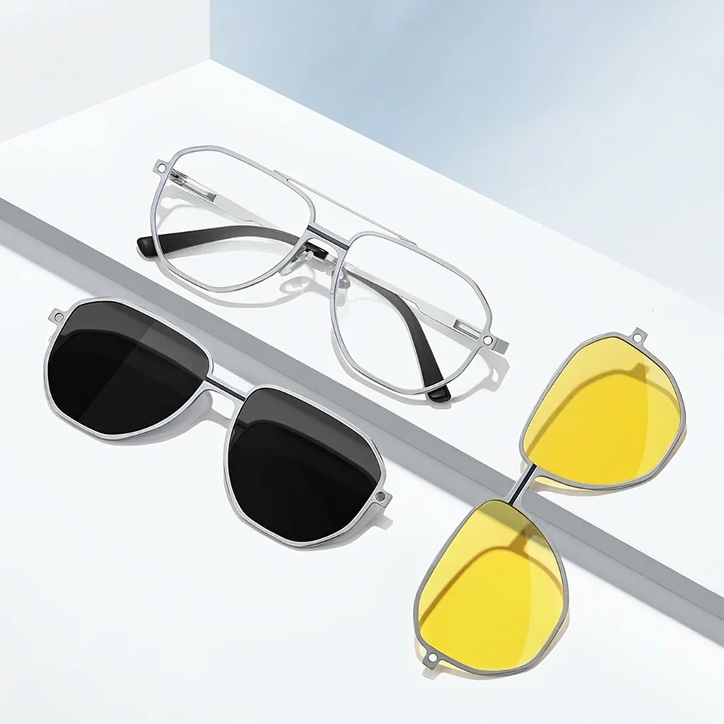 Aluminum-Magnesium Sunglasses Polarized Magnetic Clip-On Sunglasses Men'S Polarized Sunglasses Uv400 For Daily Commuting Cycling
Aluminum-Magnesium Sunglasses Polarized Magnetic Clip-On Sunglasses Men'S Polarized Sunglasses Uv400 For Daily Commuting Cycling