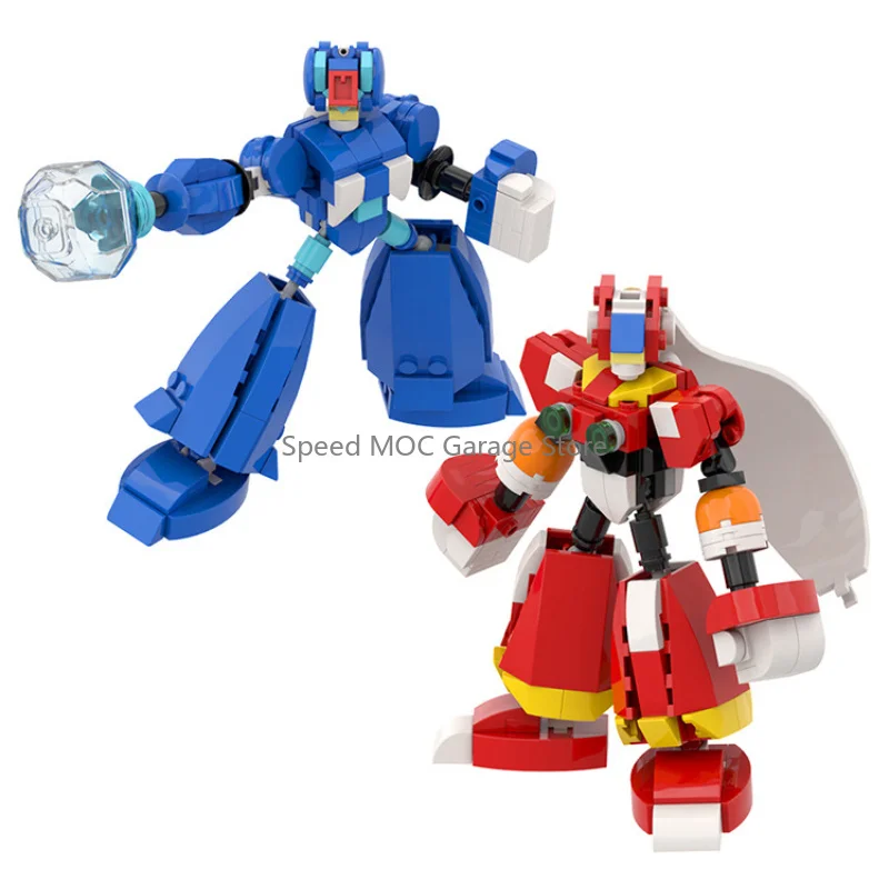 Articulated Future Warrior Mecha Building Kit, Blue Energy Core & Red Hero Robot Bricks Model, DIY Assembly Toy for Display
Articulated Future Warrior Mecha Building Kit, Blue Energy Core & Red Hero Robot Bricks Model, DIY Assembly Toy for Display