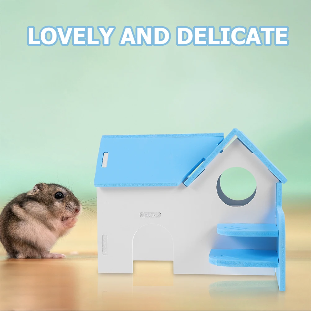 2Pcs Colorful Hamster Bed Double Layer Rat House Blue Small Pet Supplies Toys Adorable Rat House Cage Accessories
2Pcs Colorful Hamster Bed Double Layer Rat House Blue Small Pet Supplies Toys Adorable Rat House Cage Accessories