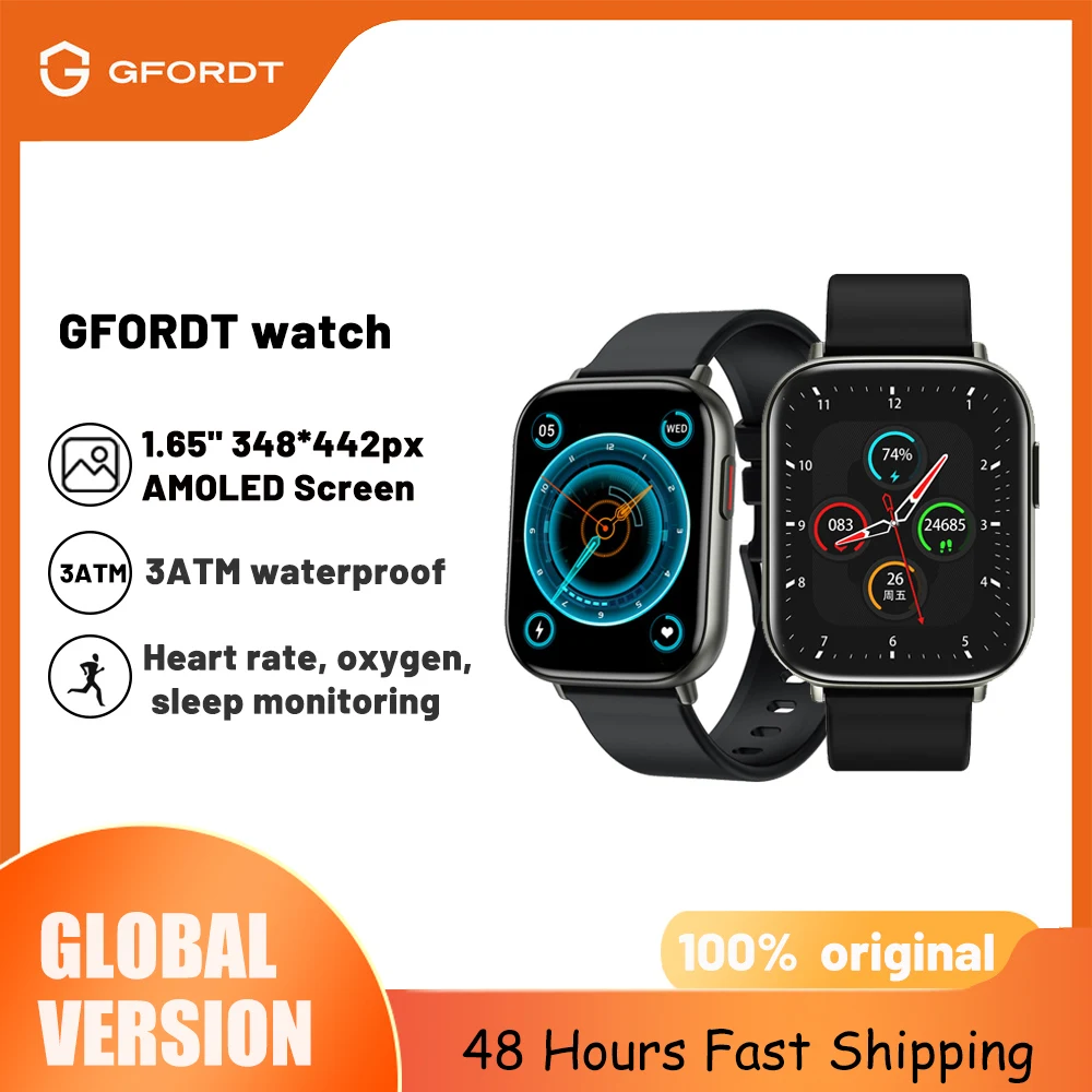 Смарт-часы GFORDT с AMOLED-экраном, водонепроницаемые, 3 АТМ, пульсометром и оксиметром
Смарт-часы GFORDT с AMOLED-экраном, водонепроницаемые, 3 АТМ, пульсометром и оксиметром