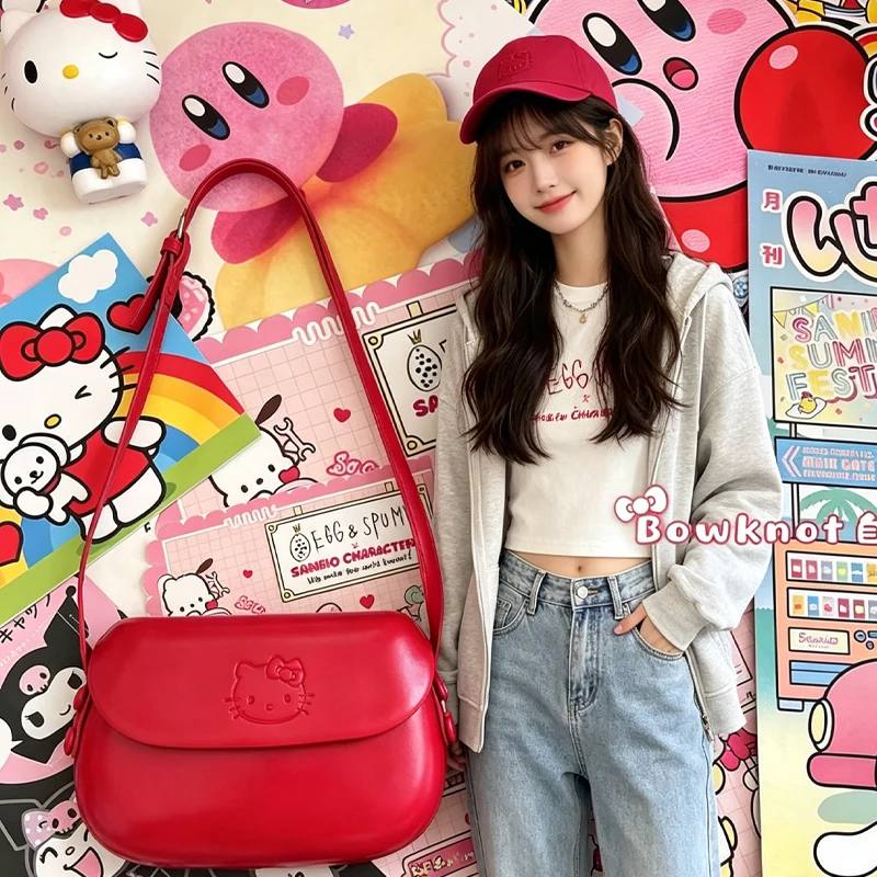 Hello Kittys Crossbody Bag All-Match Cute New Slant One Shoulder Large Capacity Kawaii Cartoon Mobile Phone Bag Bags for Woman
Hello Kittys Crossbody Bag All-Match Cute New Slant One Shoulder Large Capacity Kawaii Cartoon Mobile Phone Bag Bags for Woman