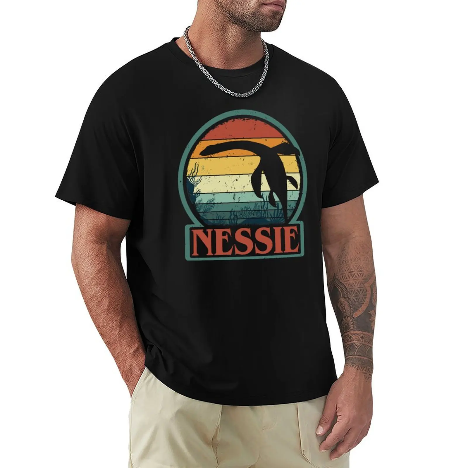 The Loch Ness Monster - Cool Retro Vintage Nessie Art - Original Cryptid Artwork T-Shirt All Match Basic Short Sleeve Top
The Loch Ness Monster - Cool Retro Vintage Nessie Art - Original Cryptid Artwork T-Shirt All Match Basic Short Sleeve Top