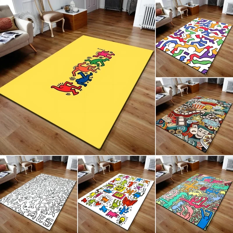 Cartoon Graffiti Carpets for Living Room Decoration Non-slip Floor Mat Bedroom Bedside Cloakroom Rugs Bathroom Entrance Doormat
Cartoon Graffiti Carpets for Living Room Decoration Non-slip Floor Mat Bedroom Bedside Cloakroom Rugs Bathroom Entrance Doormat