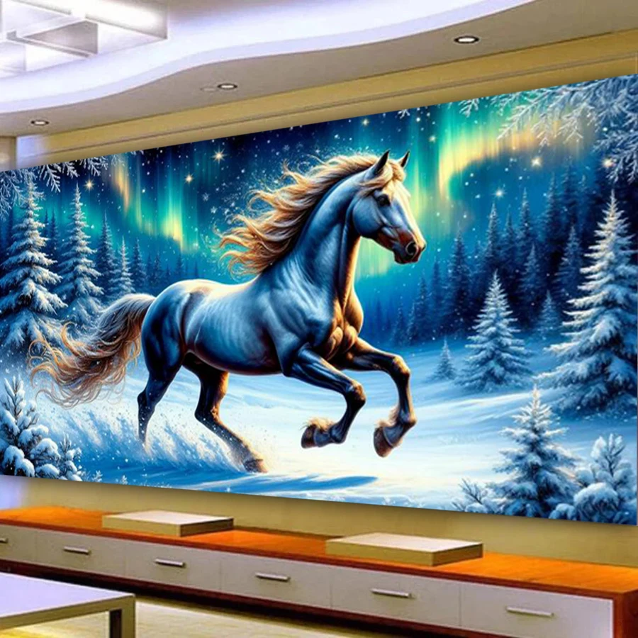 Новинка: Наборы для алмазной вышивки DIY «Снежная лошадь». Большие размеры, полная квадратная/круглая выкладка, мозаичная вышивка, изображение животных.
Новинка: Наборы для алмазной вышивки DIY «Снежная лошадь». Большие размеры, полная квадратная/круглая выкладка, мозаичная вышивка, изображение животных.